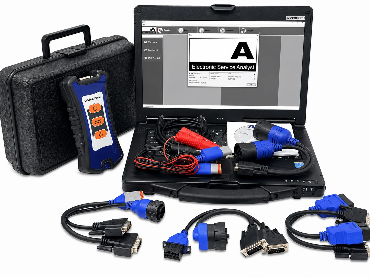Kit completo: Laptop Dell con paquete de software diésel más interfaz NEXIQ USB-Link 3 original